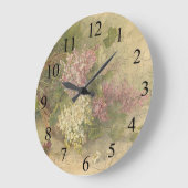 Vintages Alter Chic Blume Wandklemme Große Wanduhr (Winkel)