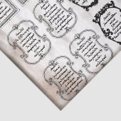 Vintages Alter: Inspirierend Bibelverse: Kursivsch Seidenpapier (Detail)