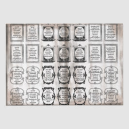 Vintages Alter: Inspirierend Bibelverse: Kursivsch Seidenpapier