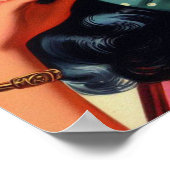 Vintages alternatives Button Poster (Ecke)