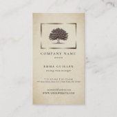 Vintages Altes Eichenbaum Elegante Karte (Vorderseite)