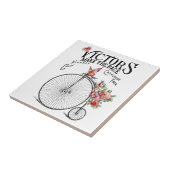 Vintages altes Fahrrad Fliese (Seite)