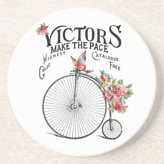 Vintages altes Fahrrad Getränkeuntersetzer (Vorne)
