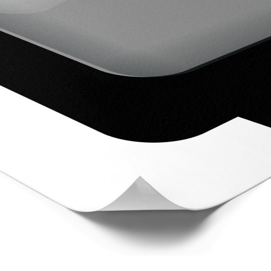 Vintages altes Fernsehen Poster (Ecke)