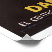 Vintages altes Gemüse - Fruchtkäseletiketten Poster (Ecke)