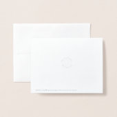 Vintages altes klassisches Auto Masculine Danke Folienkarte (Rückseite mit Umschlag)