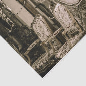 Vintages altes Mobiliar und Gramophon Seidenpapier (Ausschnitt)