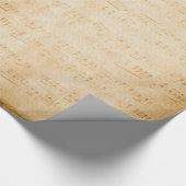 Vintages altes Musikblatt Geschenkpapier (Ecke)