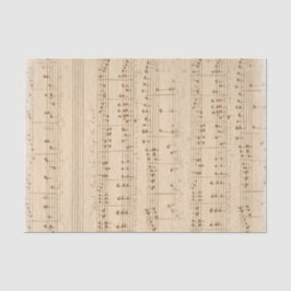 Vintages altes Musikblatt Seidenpapier