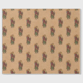 Vintages Altes Nick Geschenkpapier (Flach)