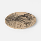 Vintages Altes Nick Pappteller (Schrägansicht)