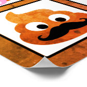 Vintages altes Papier in vielen Facetten gekackt Poster (Ecke)