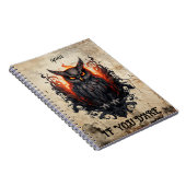 Vintages, altes Papier, schwarzes Ohr, individuell Notizblock (Rechte Seite)