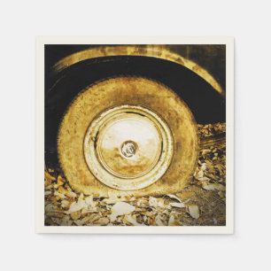 Vintages altes Rad des klassischen Autos Serviette