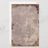 Vintages altes Scratched Stationery Briefpapier (Vorne/Hinten)