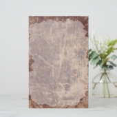 Vintages altes Scratched Stationery Briefpapier (Stehend Vorderseite)