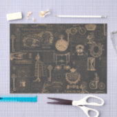 Vintages altes Skript | Decoupage Art-Paris | Seidenpapier (Handwerk)