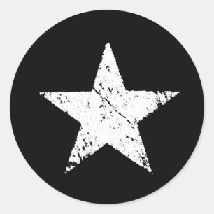 Vintages altes Sternensymbol Runder Aufkleber