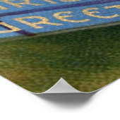 Vintages Altes Weihnachtsgebäck Poster (Ecke)