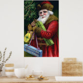 Vintages Altes Weihnachtsgebäck Poster (Küche)