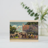 Vintages ältestes Schulhaus St. Augustine Postkart Postkarte (Stehend Vorderseite)