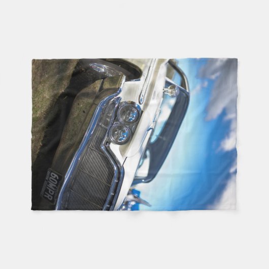 Vintages Altfahrzeug Fleecedecke (Vorderseite (Horizontal))