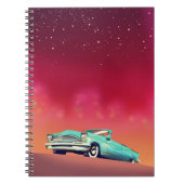 Vintages Altfahrzeug Notizblock (Vorderseite)