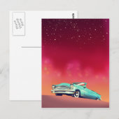 Vintages Altfahrzeug Postkarte (Vorne/Hinten)