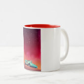 Vintages Altfahrzeug Zweifarbige Tasse (VorderseiteRechts)