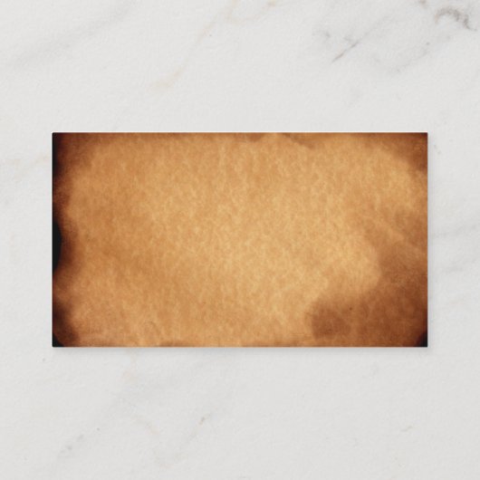 Vintages altgebranntes Papier - bibliothekarisch Visitenkarte (Rückseite)