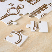 Vintages altmodisches antikes SchlüsselSet Puzzle (Seite)