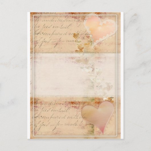 Vintages, altmodisches Design Postkarte (Vorderseite)