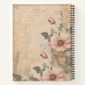 Vintages altmodisches Notebook / Vorlage für Tageb Notizblock (Rückseite)