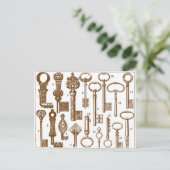 Vintages altmodisches Set Postkarte (Stehend Vorderseite)