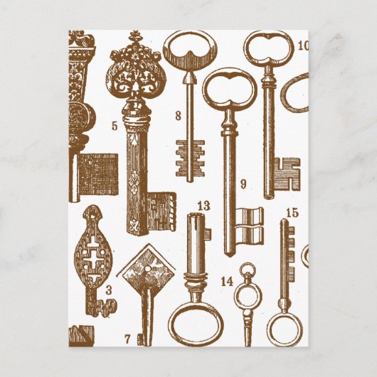 Vintages altmodisches Set Postkarte (Vorderseite)