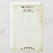 Vintages altmodisches Western-Thema Briefpapier (Vorne/Hinten)