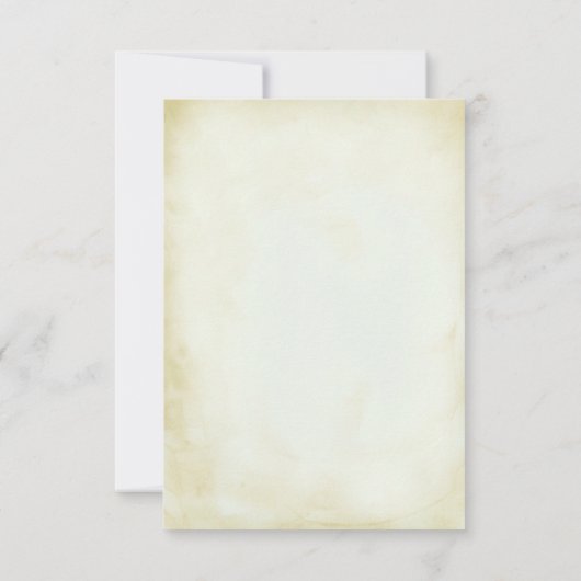 Vintages altmodisches Western-Thema Hochzeit RSVP (Rückseite)