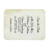 Vintages altmodisches Western-Thema Save the Date Magnet (Horizontal)