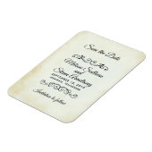 Vintages altmodisches Western-Thema Save the Date Magnet (Linke Seite)