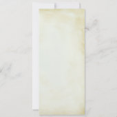 Vintages altmodisches Western-Themenmenü Einladung (Rückseite)