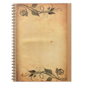 Vintages Altpapier Notizblock (Vorderseite)