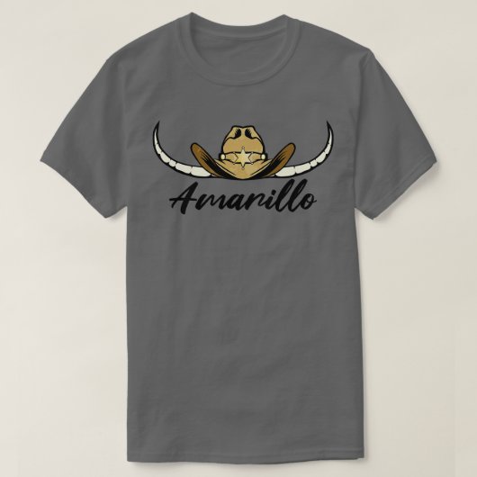 Vintages Amarillo Texas TX Emblem T-Shirt (Design vorne)