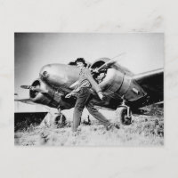 Vintages Amelia Earhart Foto