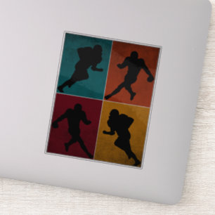 Vintages American Football Player Geschenk Aufkleber
