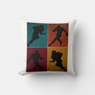 Vintages American Football Player Geschenk Kissen