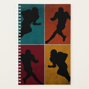 Vintages American Football Player Geschenk Planer