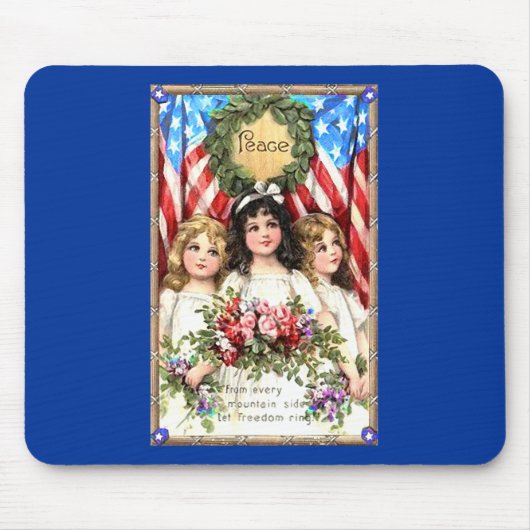 Vintages Americanabild auf T-Shirts, Tassen, mehr Mousepad (Vorne)