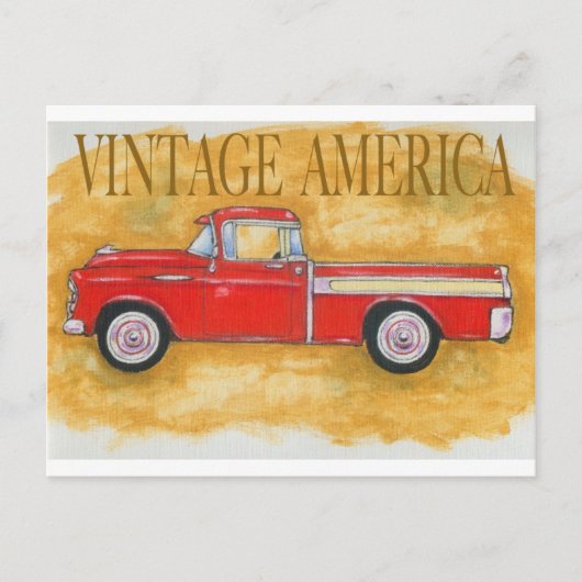 Vintages Amerika Postkarte (Vorderseite)