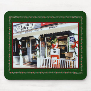 "Vintages Amerika Weihnachten" Mousepad
