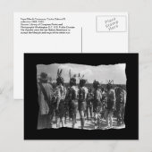 Vintages amerikanisches Apache-Fest Postkarte (Vorne/Hinten)